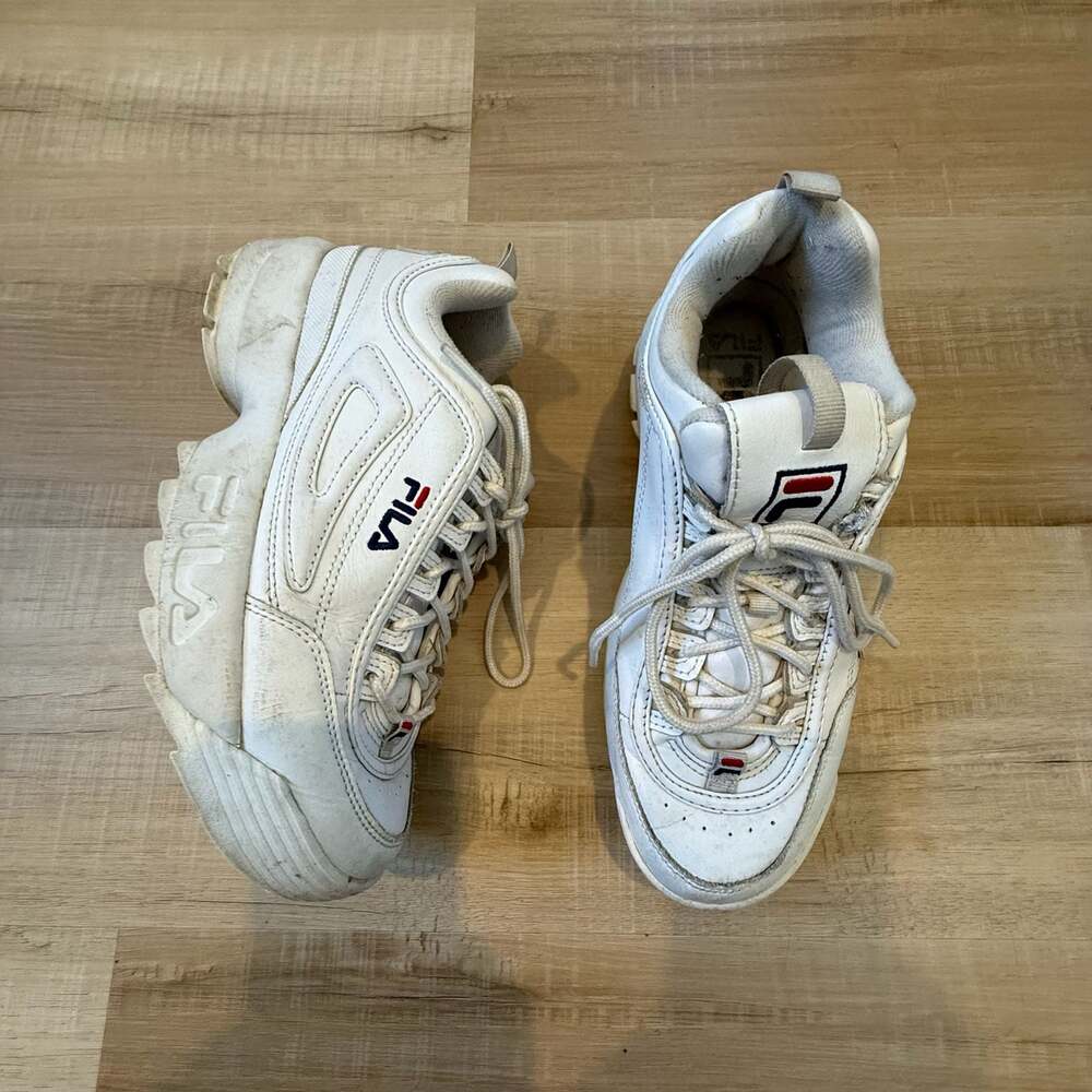 Fila Disruptor 2 White Chunky Sneakers Size 9